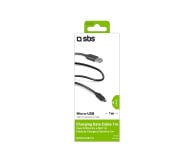 Kabel USB-microUSB SBS 1M czarny - 1384827 - zdjęcie 3